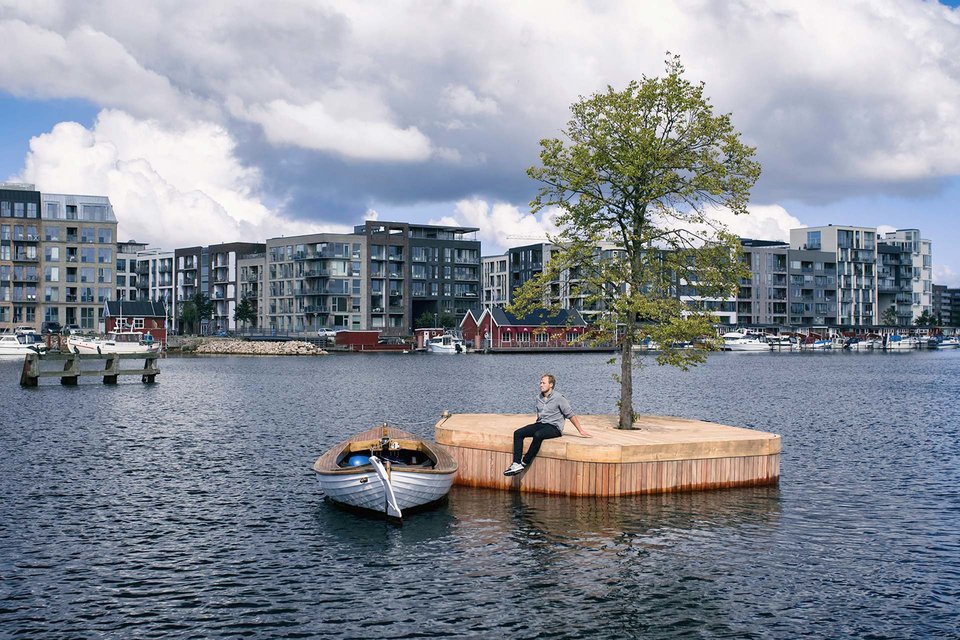 Copenhaga tem ilhas e flutuam