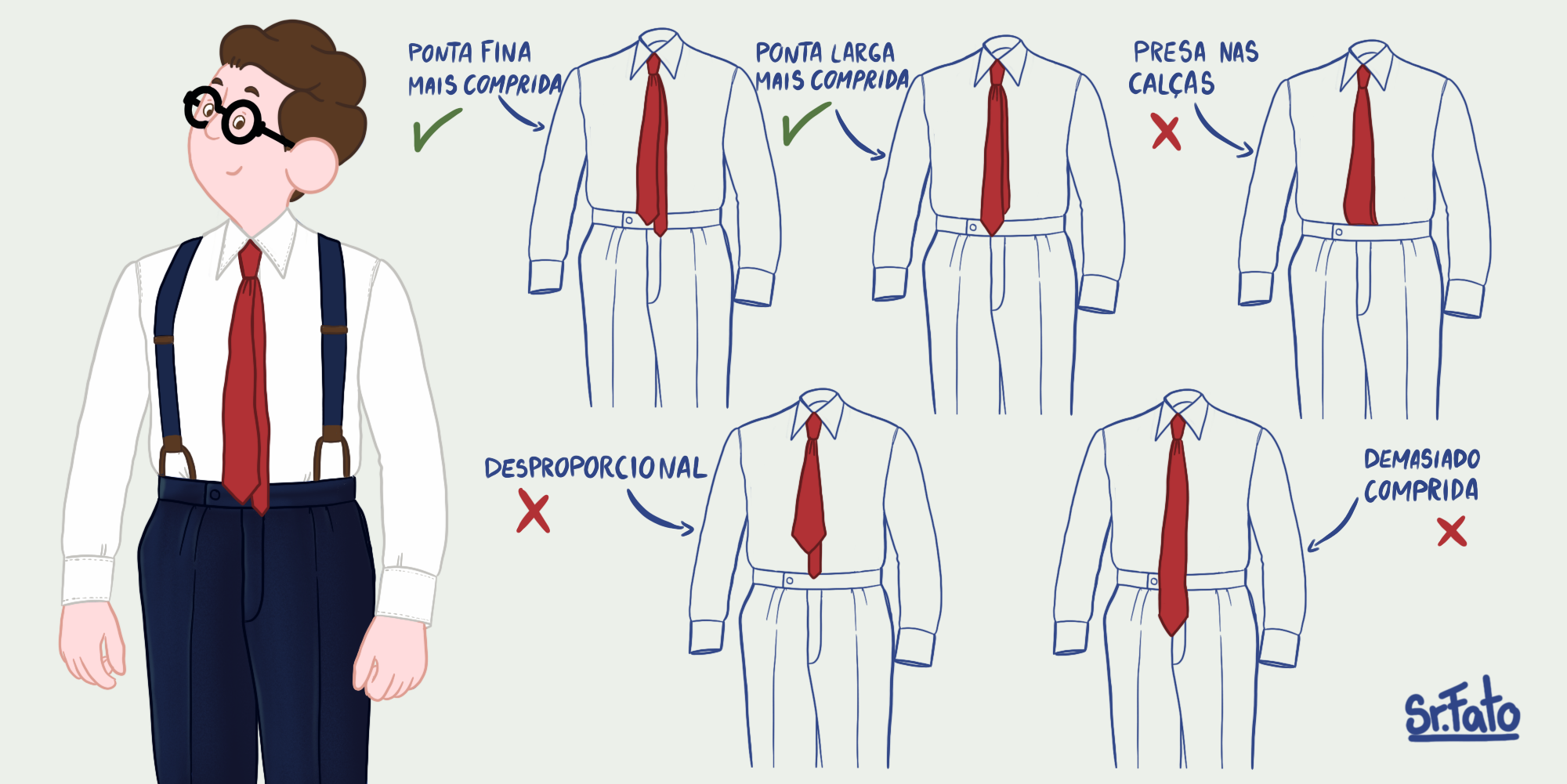 Como usar gravata no tamanho certo?